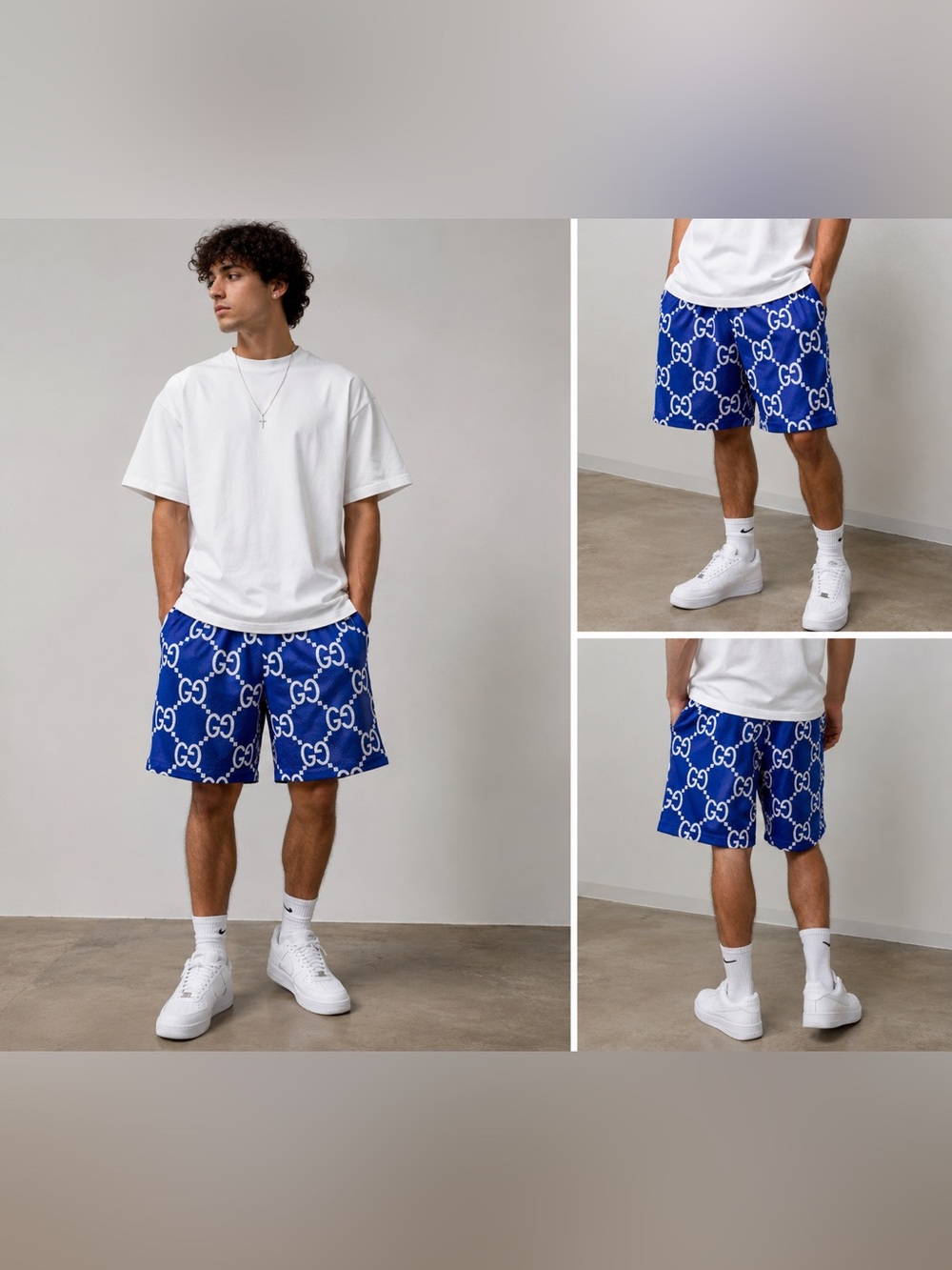 Bravest Studio GG Short Men’s XX-Large Blue 2XL SweatShort Streetwear athletic